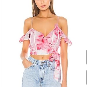 Lovers + Friends Wrap Crop Top